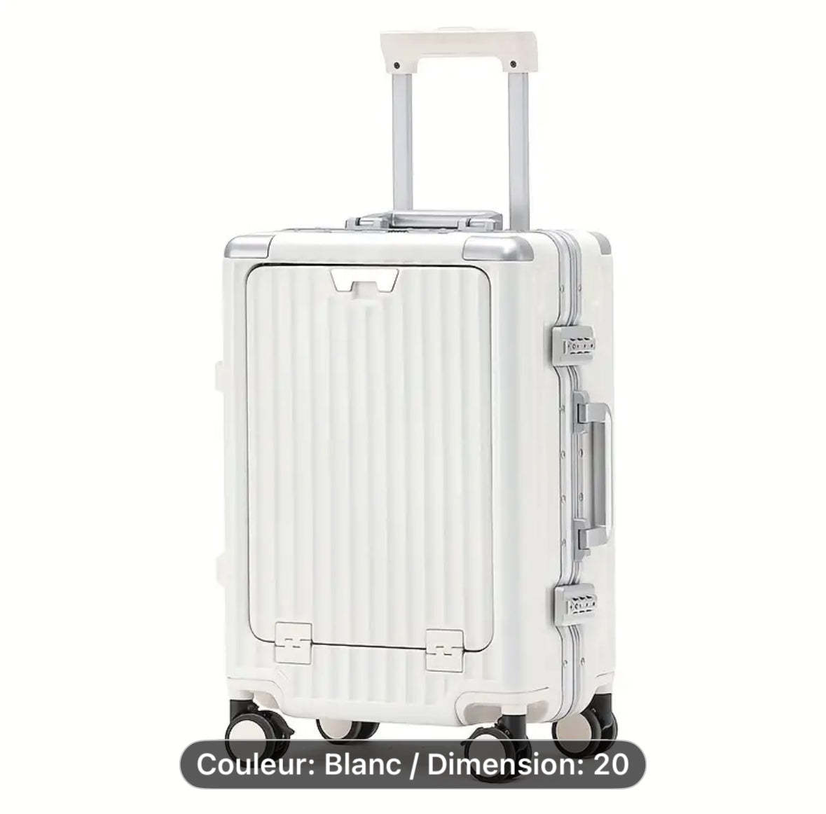 Valise cabine 20’’ – Aluminium renforcé avec port USB