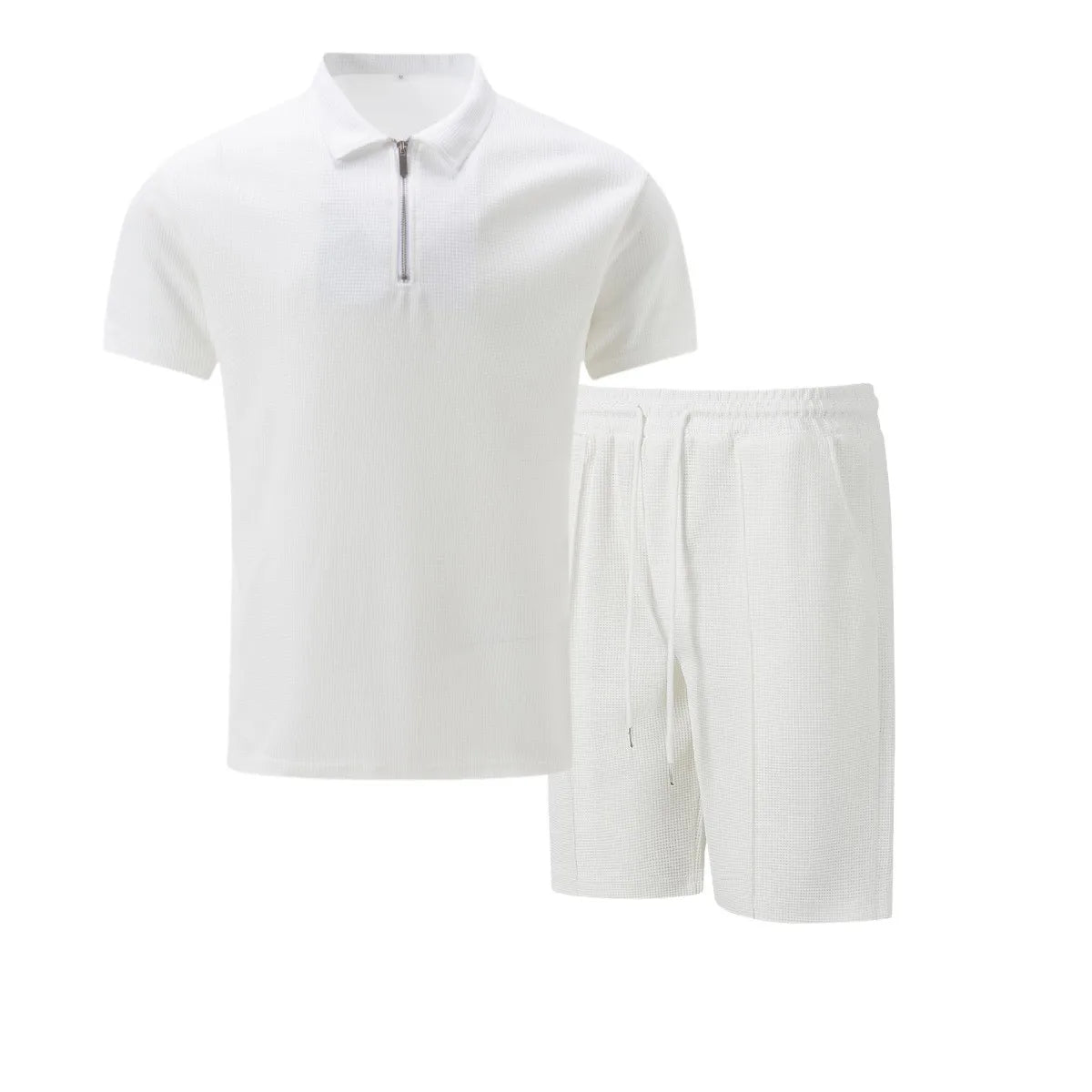 Ensemble homme été – Polo zippé & short casual chic