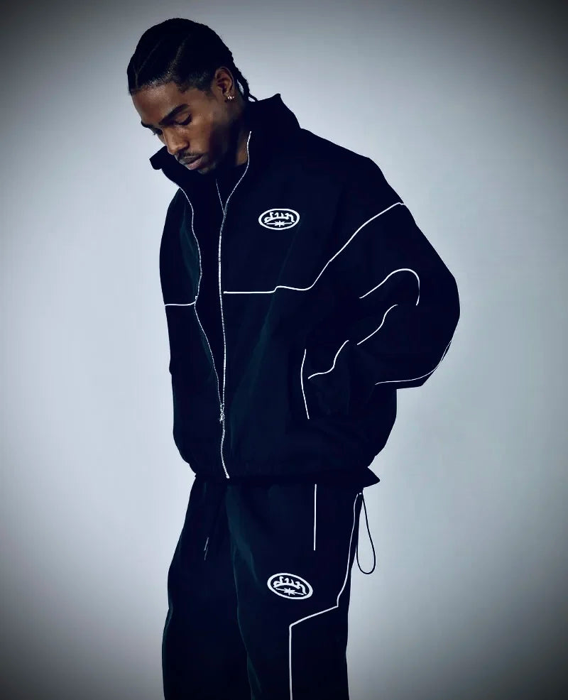 Survêtement oversize Y2K – Streetwear rock unisexe (2 pièces)