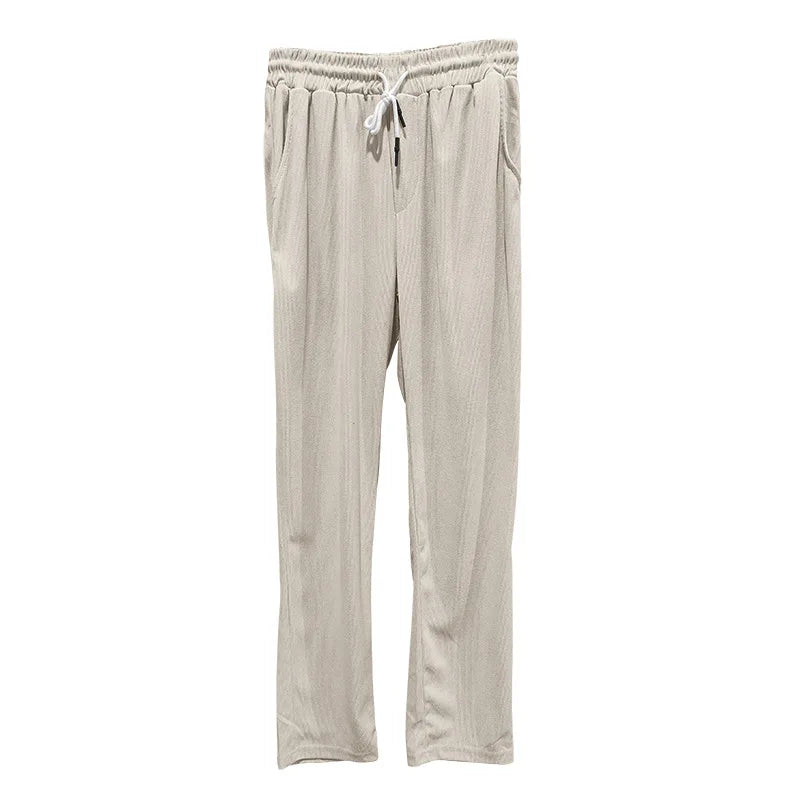 Ensemble homme 2 pièces – Polo col zippé & pantalon droit élégant