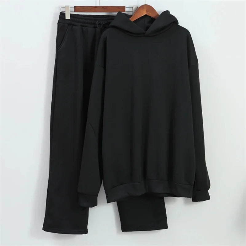 Ensemble sweat à capuche + pantalon – Streetwear 2 pièces unisexe