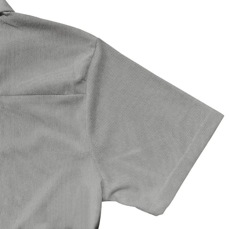 Ensemble homme 2 pièces – Polo col zippé & pantalon droit élégant