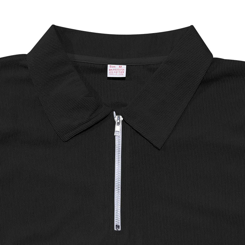 Ensemble homme 2 pièces – Polo col zippé & pantalon droit élégant