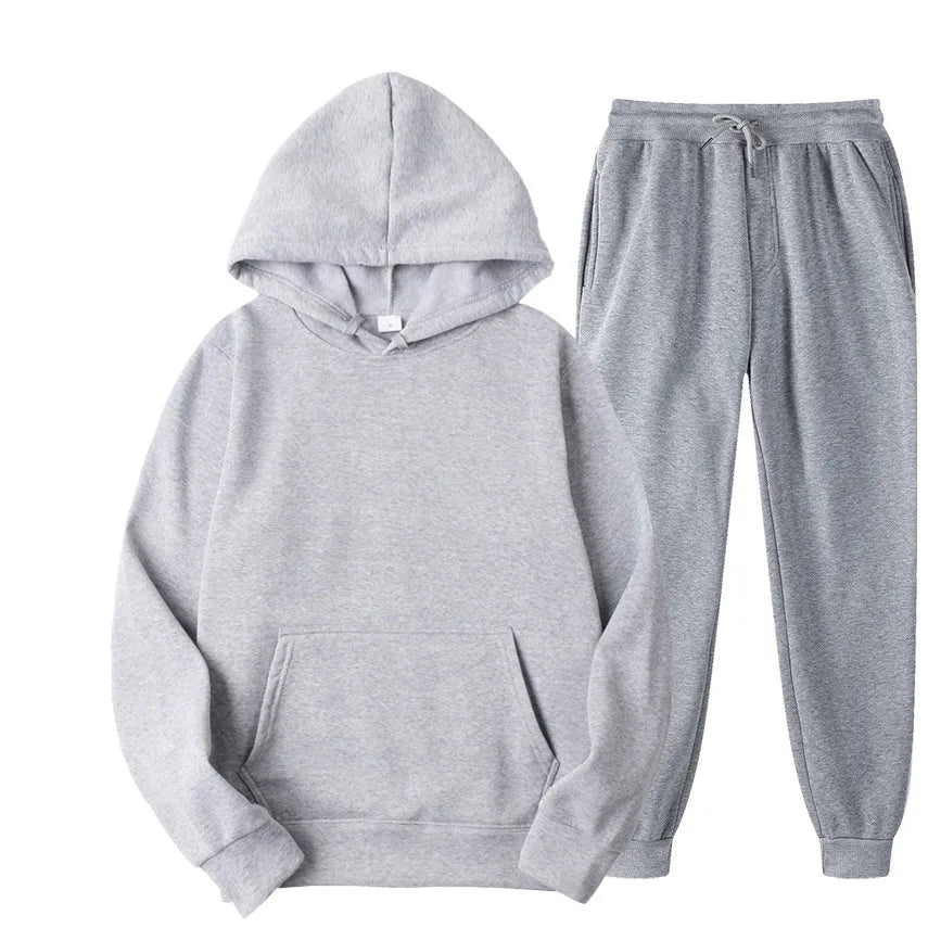 Ensemble jogging unisexe – Hoodie + pantalon casual (plusieurs couleurs)