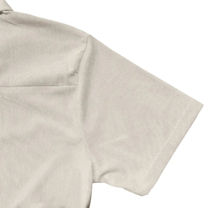 Ensemble homme 2 pièces – Polo col zippé & pantalon droit élégant