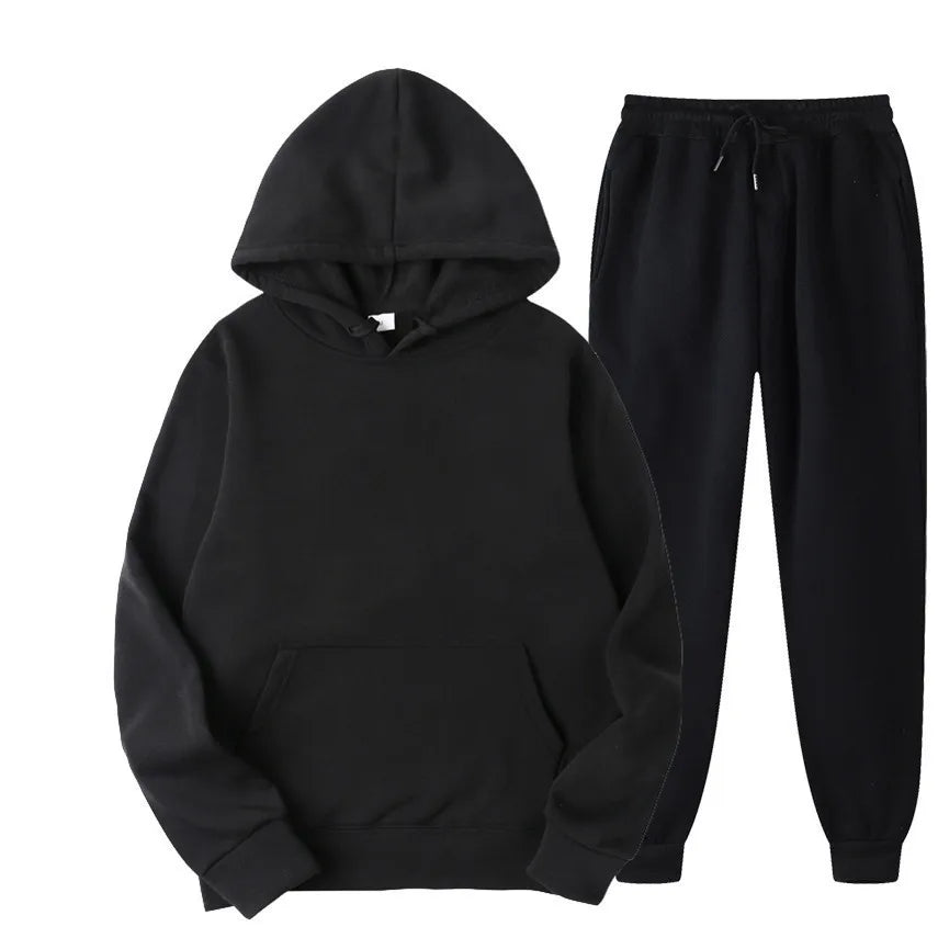 Ensemble jogging unisexe – Hoodie + pantalon casual (plusieurs couleurs)