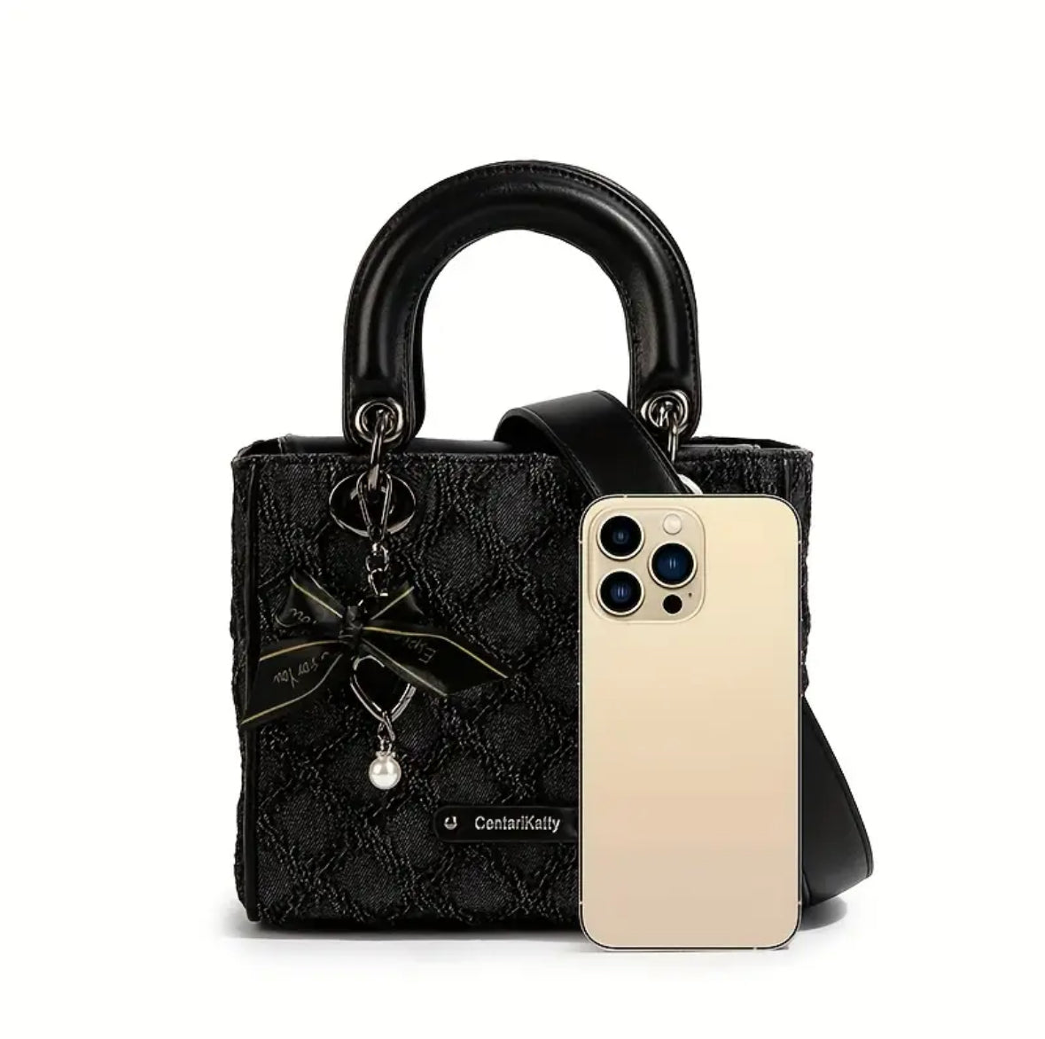 Sac à main tendance avec bandoulière – Motif élégant