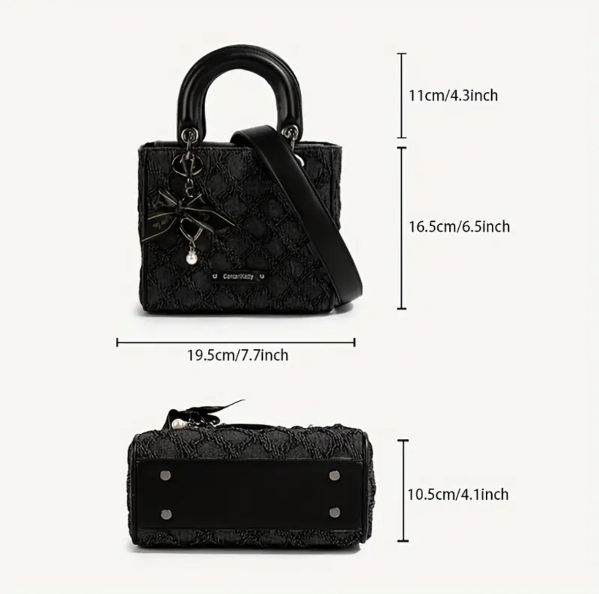 Sac à main tendance avec bandoulière – Motif élégant