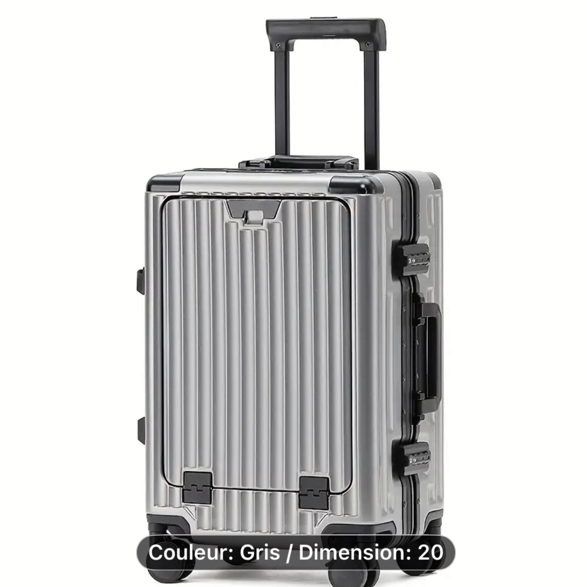 Valise cabine 20’’ – Aluminium renforcé avec port USB