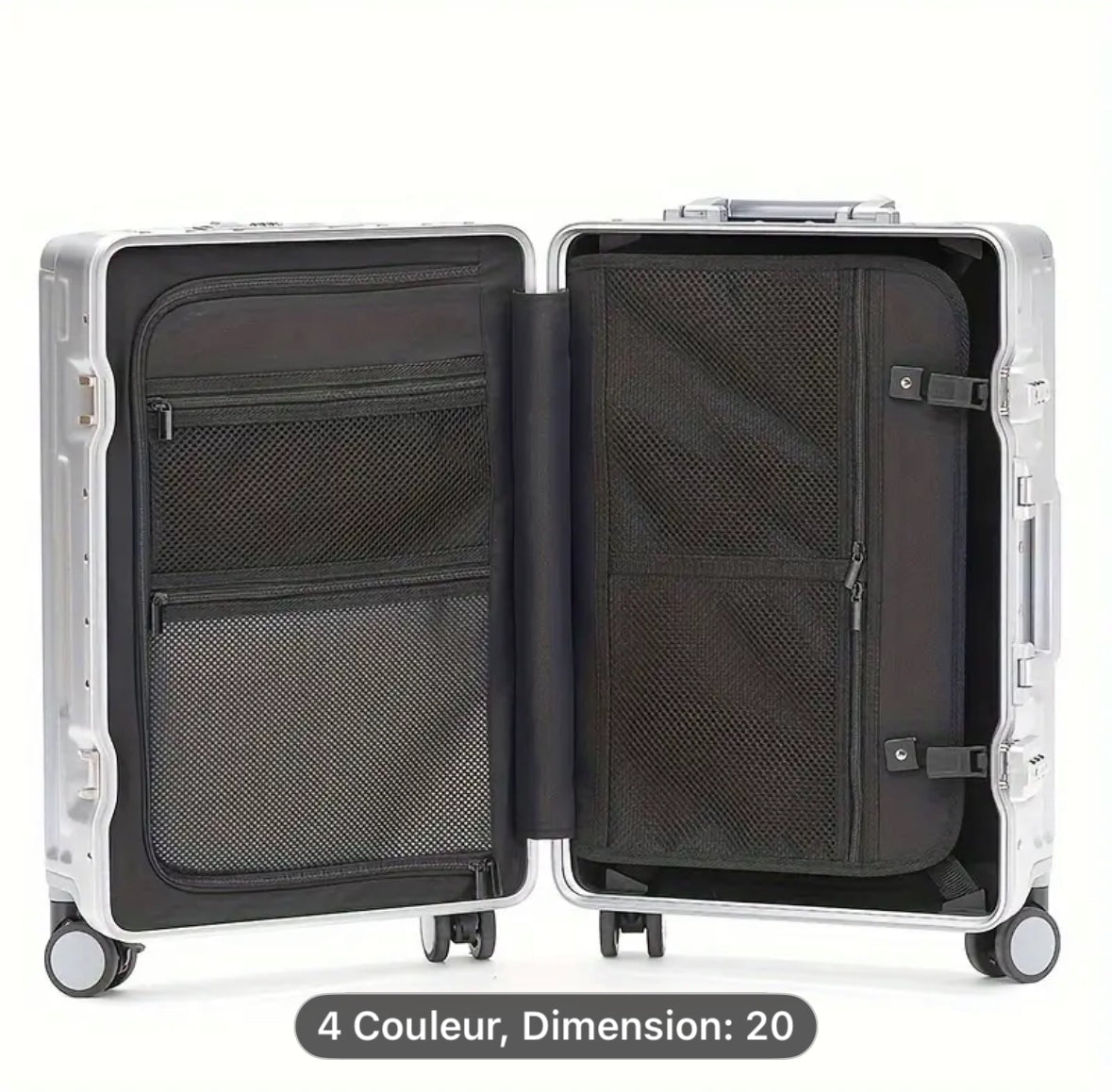 Valise cabine 20’’ – Aluminium renforcé avec port USB