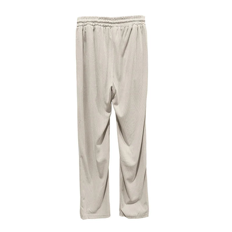 Ensemble homme 2 pièces – Polo col zippé & pantalon droit élégant