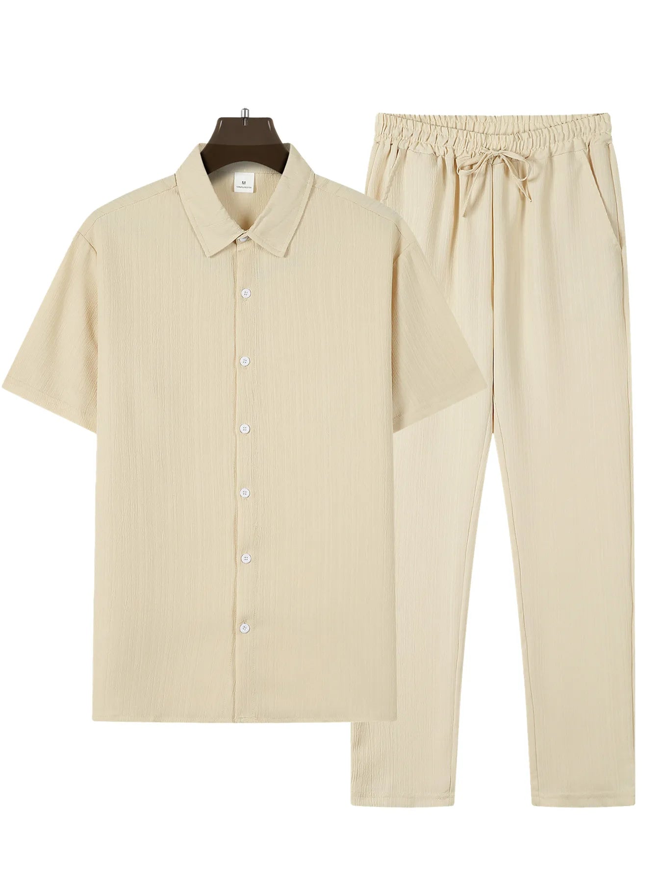 Ensemble homme casual chic – Chemise & pantalon assortis