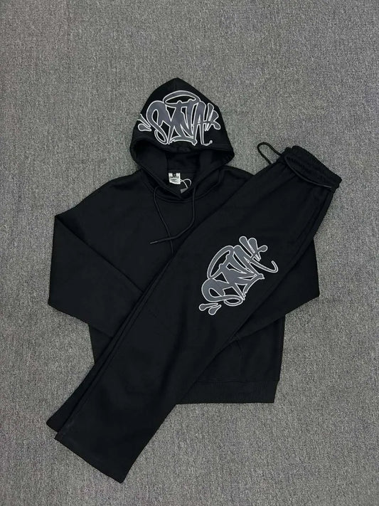Ensemble hoodie oversize + pantalon large – Streetwear Harajuku Y2K