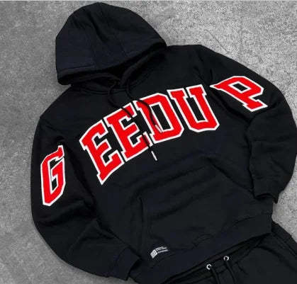 Ensemble Y2K “Play For Keeps” – Hoodie oversize + Pantalon jogger (2 pièces)