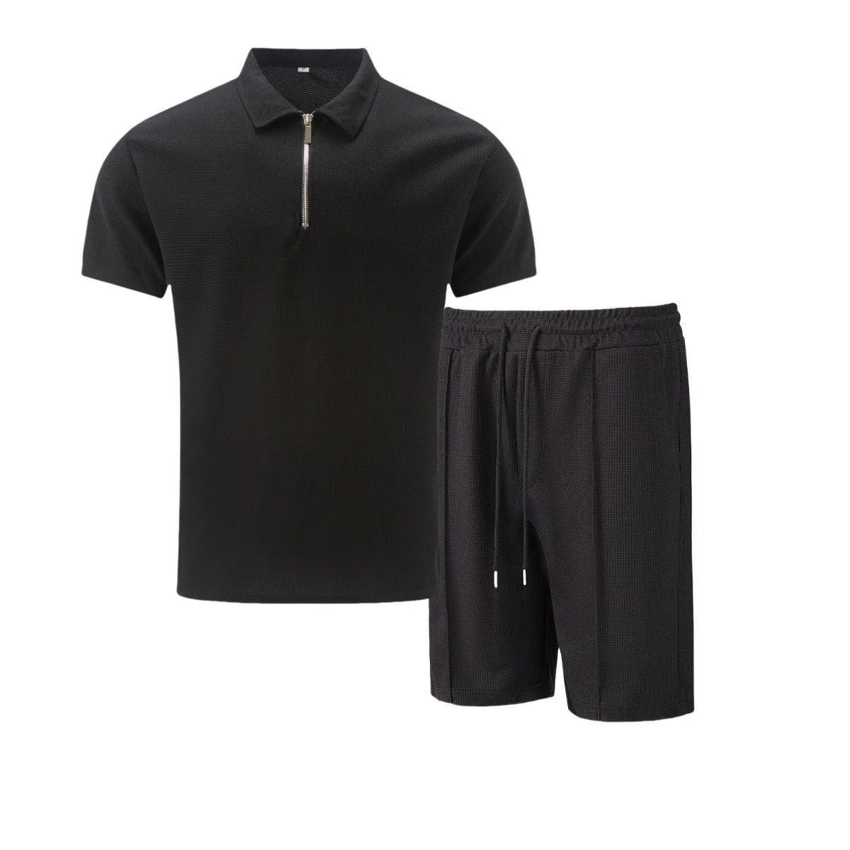 Ensemble homme été – Polo zippé & short casual chic