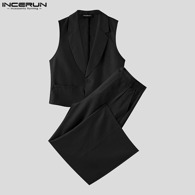 Ensemble homme 2 pièces sans manches – Streetwear d’été élégant