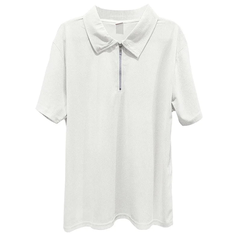 Ensemble homme 2 pièces – Polo col zippé & pantalon droit élégant