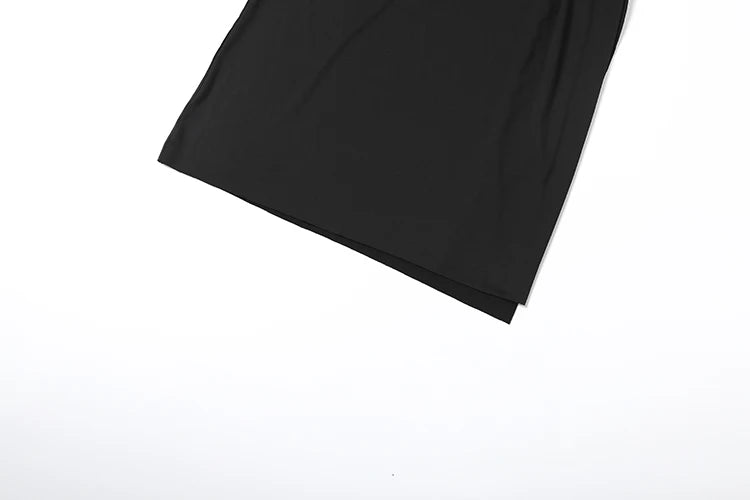 Robe longue dos nu avec fente – Col V plongeant, élégante et sexy