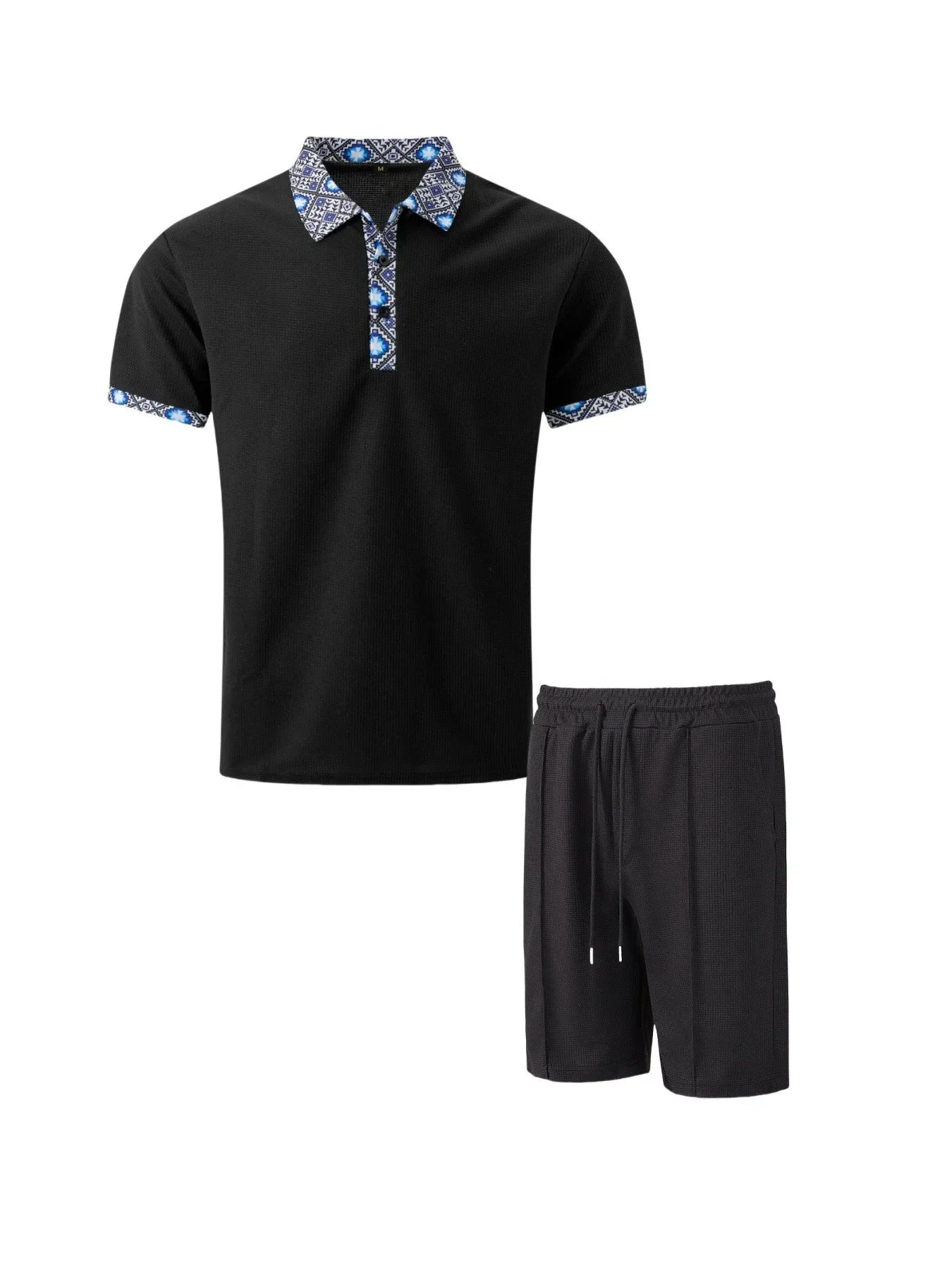 Ensemble homme été – Polo zippé & short casual chic