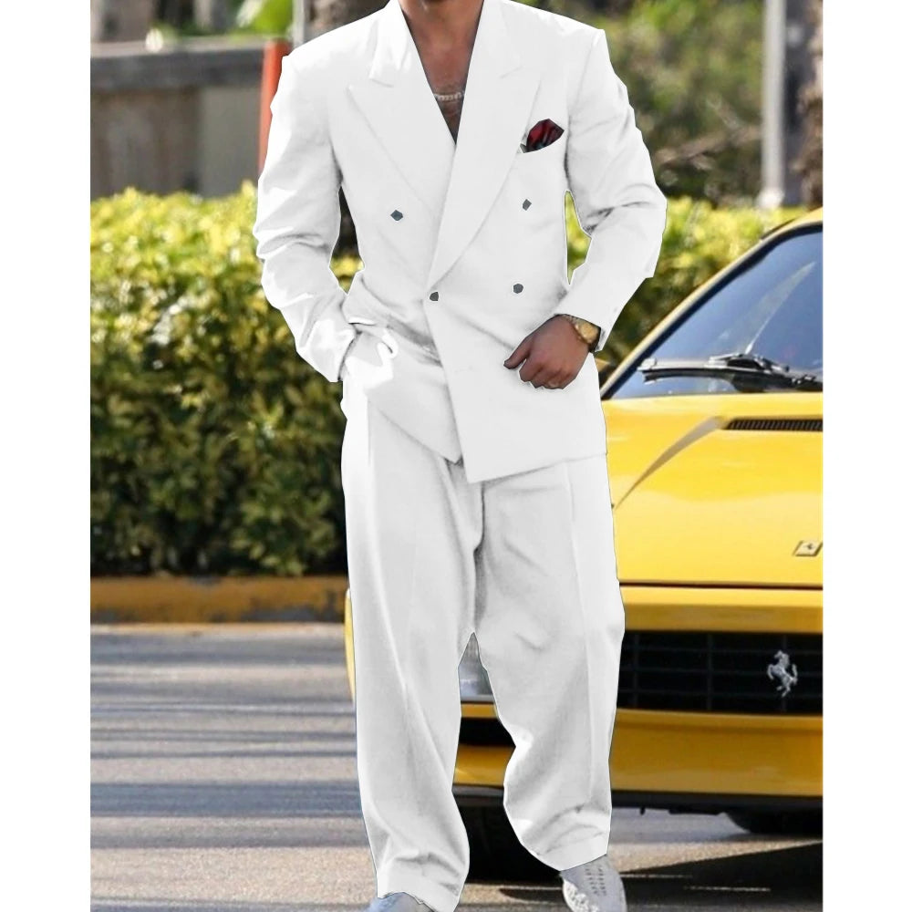 Costume homme 2 pièces – Élégance moderne pour mariage & soirées