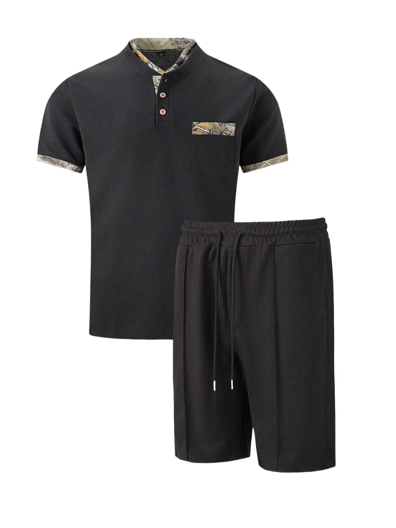 Ensemble homme été – Polo zippé & short casual chic