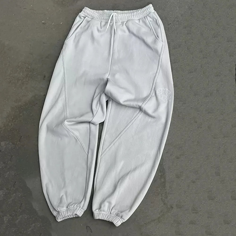 Ensemble homme streetwear hoodie cropped + pantalon – Style gothique