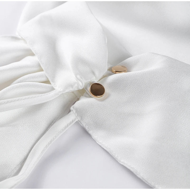 Robe longue satinée élégante – Épaules dénudées