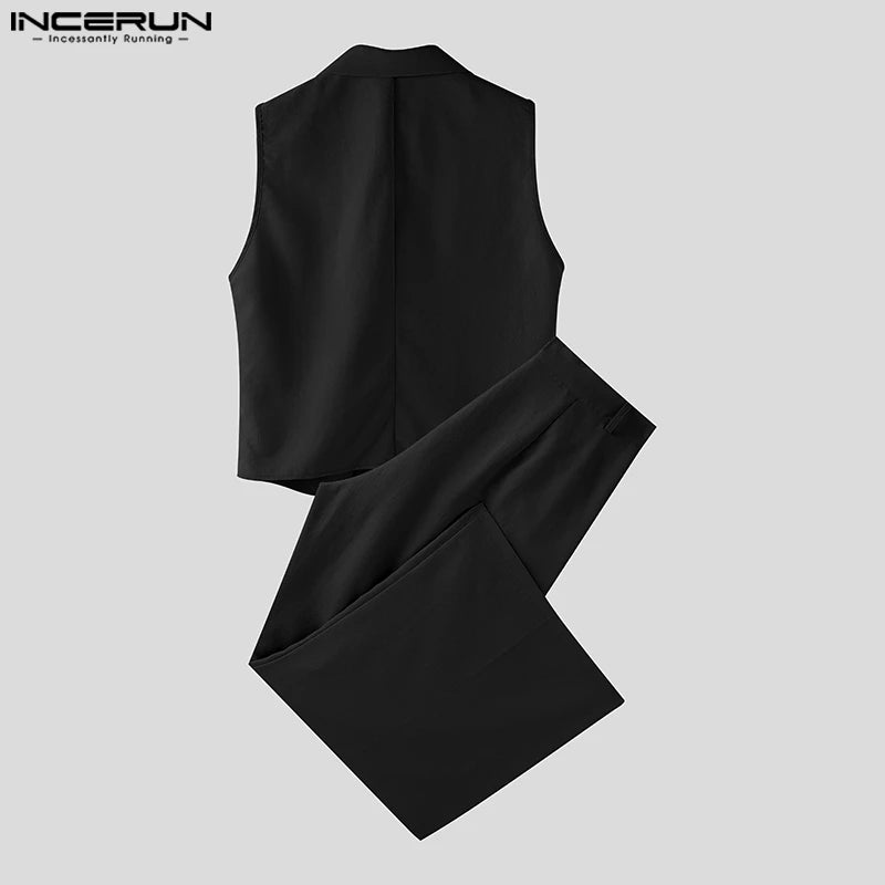 Ensemble homme 2 pièces sans manches – Streetwear d’été élégant