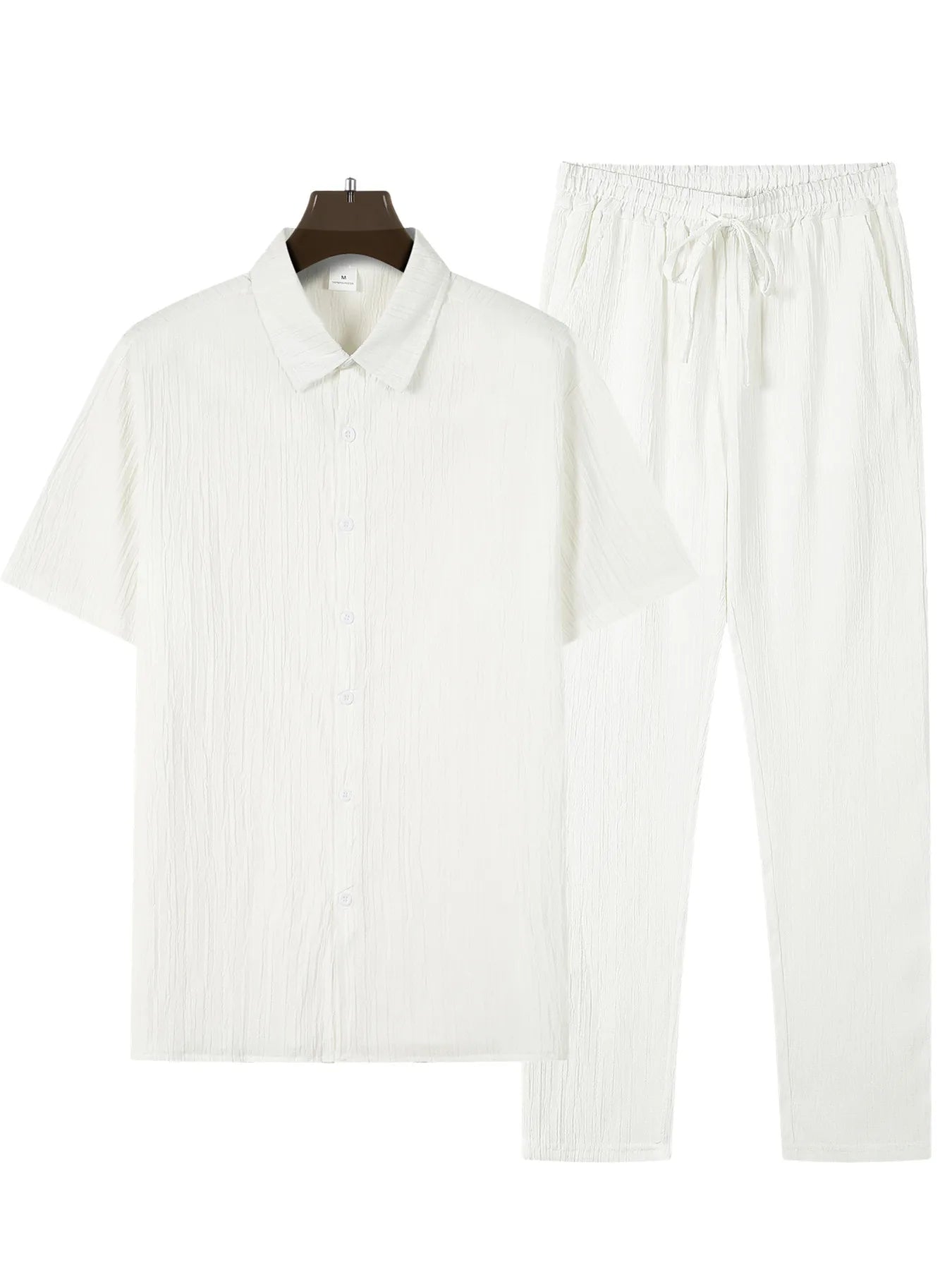 Ensemble homme casual chic – Chemise & pantalon assortis