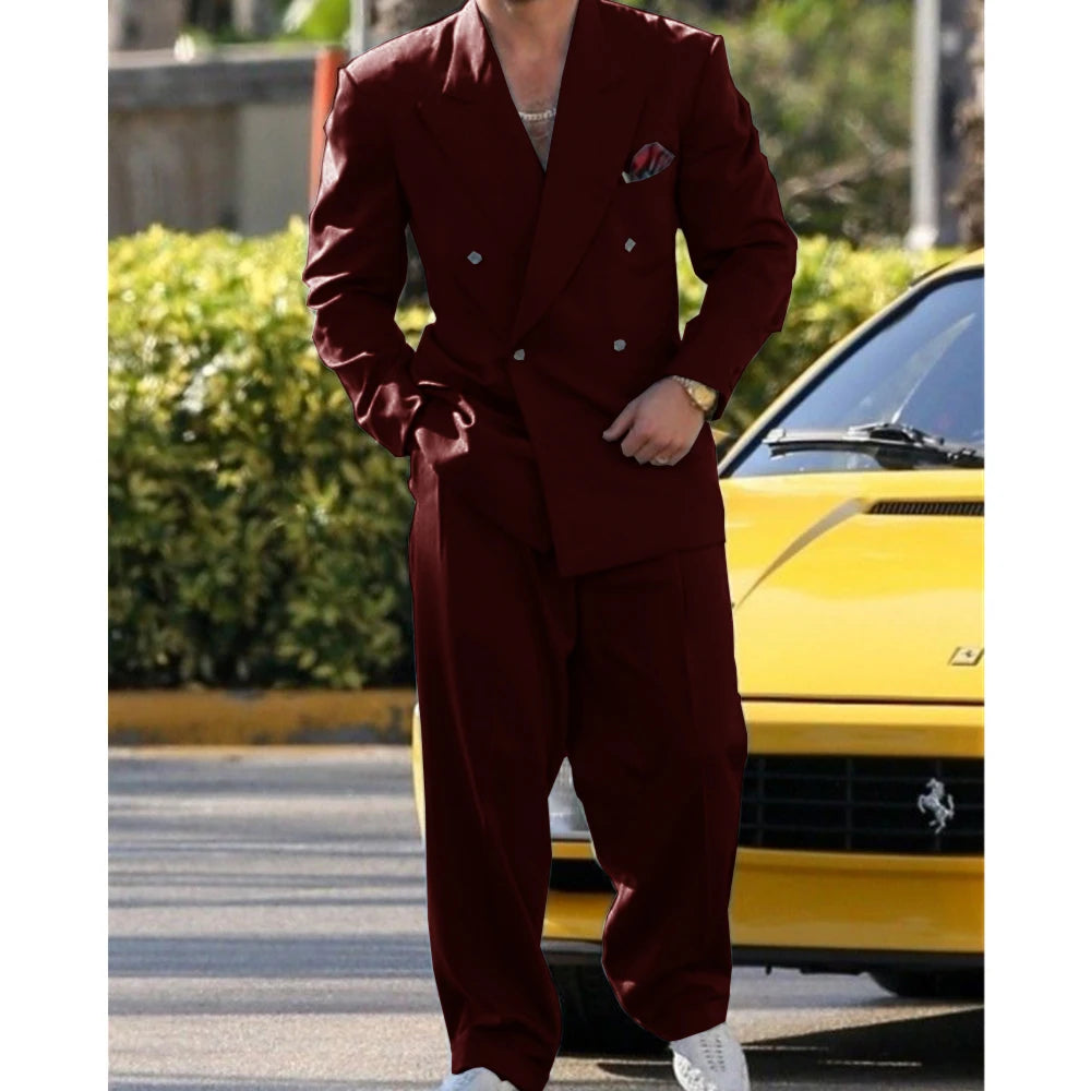 Costume homme 2 pièces – Élégance moderne pour mariage & soirées