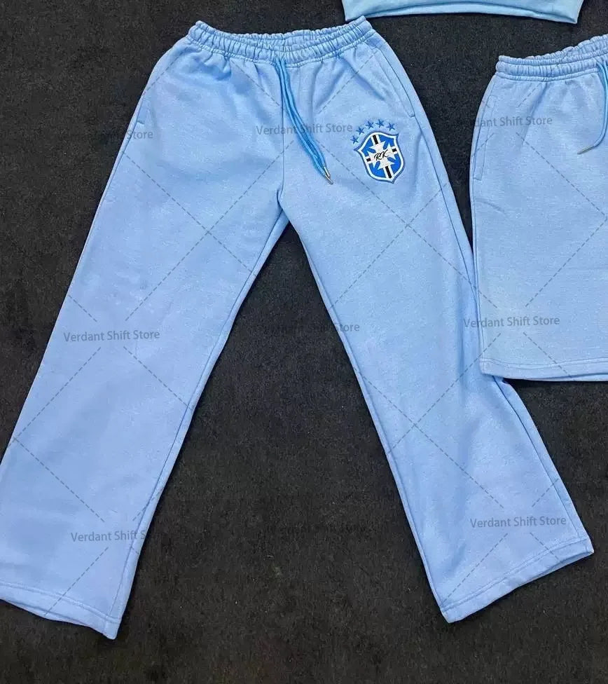Ensemble hoodie + pantalon unisexe – Style gothique streetwear imprimé