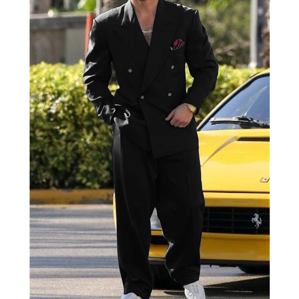 Costume homme 2 pièces – Élégance moderne pour mariage & soirées