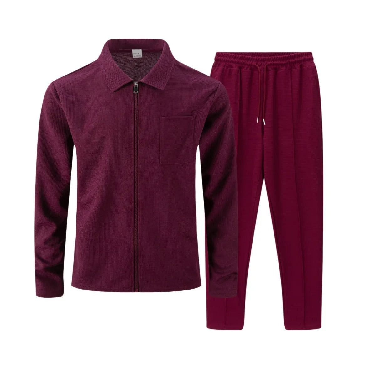 Ensemble homme automne/hiver – Veste zippée et pantalon assorti