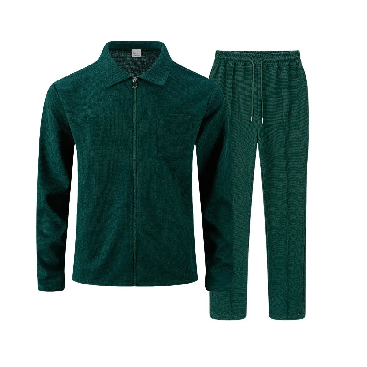 Ensemble homme automne/hiver – Veste zippée et pantalon assorti