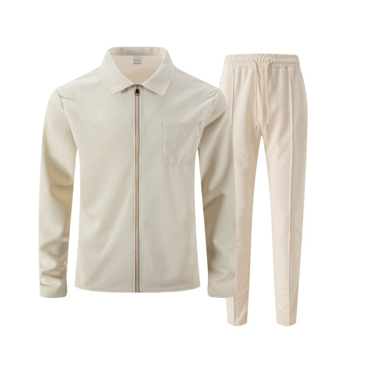 Ensemble homme automne/hiver – Veste zippée et pantalon assorti