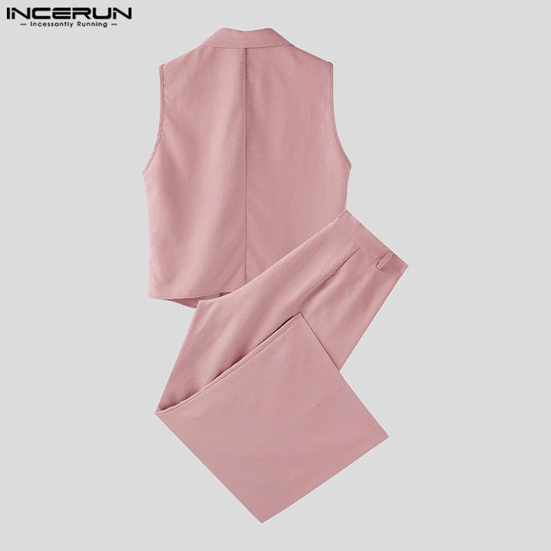 Ensemble homme 2 pièces sans manches – Streetwear d’été élégant