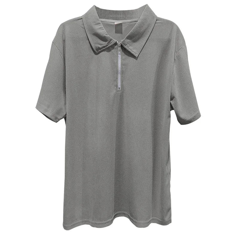 Ensemble homme 2 pièces – Polo col zippé & pantalon droit élégant