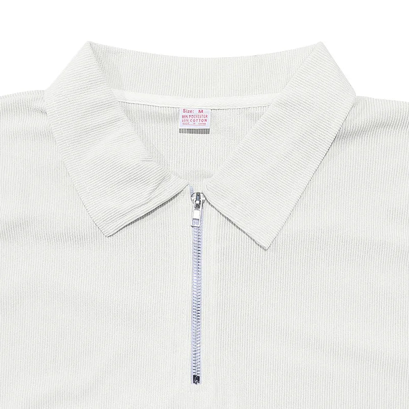 Ensemble homme 2 pièces – Polo col zippé & pantalon droit élégant