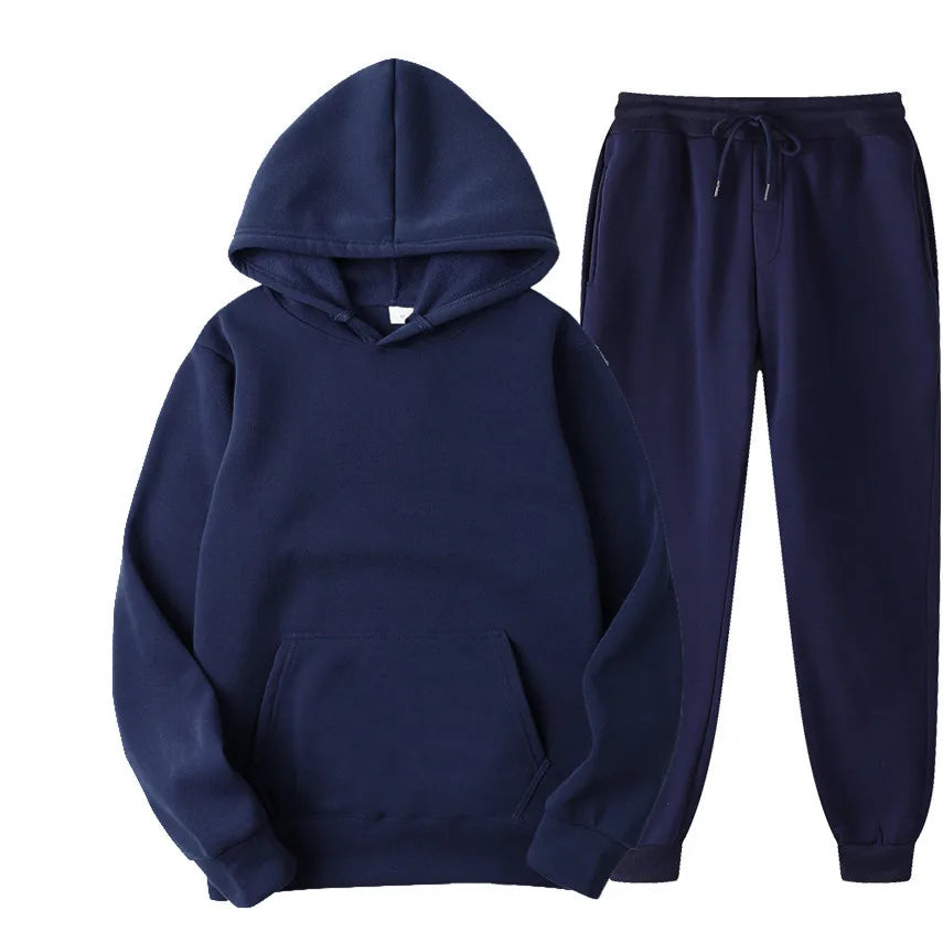 Ensemble jogging unisexe – Hoodie + pantalon casual (plusieurs couleurs)