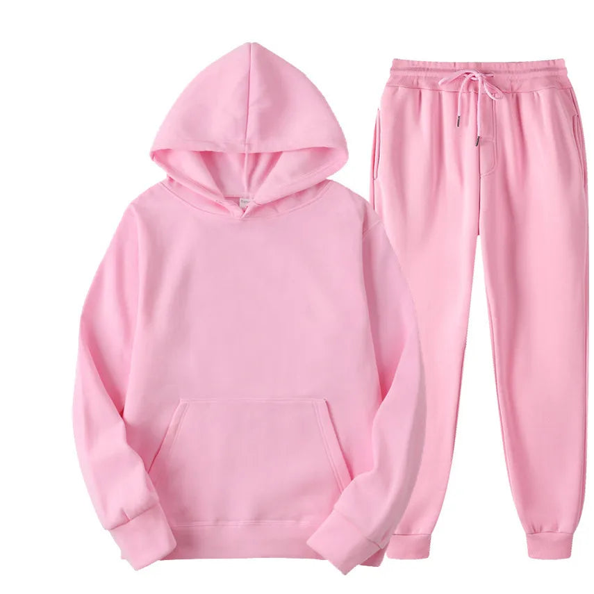 Ensemble jogging unisexe – Hoodie + pantalon casual (plusieurs couleurs)
