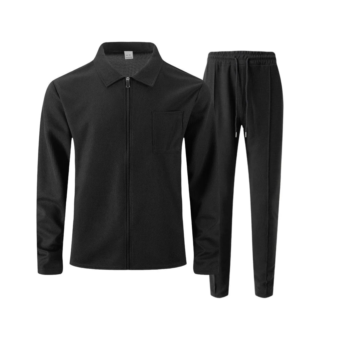 Ensemble homme automne/hiver – Veste zippée et pantalon assorti