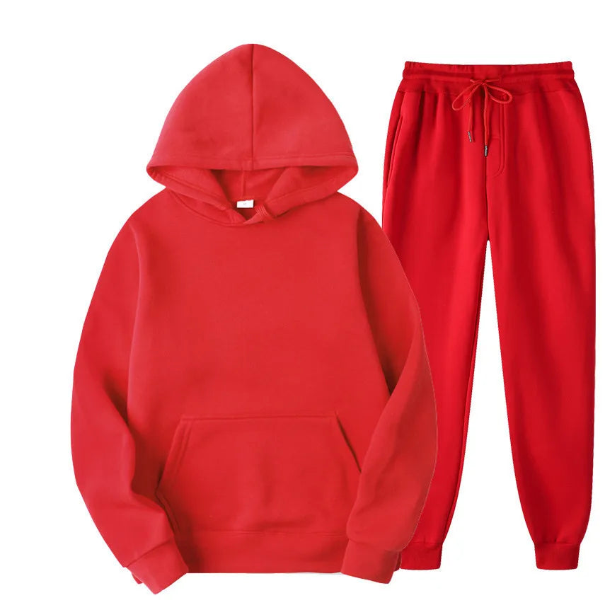 Ensemble jogging unisexe – Hoodie + pantalon casual (plusieurs couleurs)