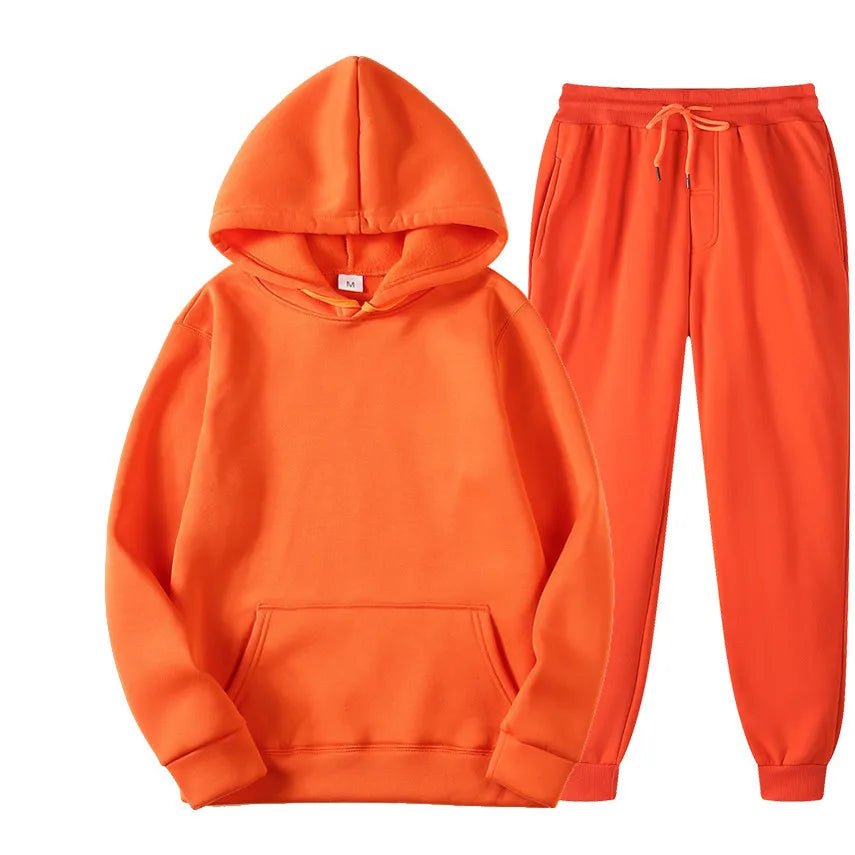 Ensemble jogging unisexe – Hoodie + pantalon casual (plusieurs couleurs)