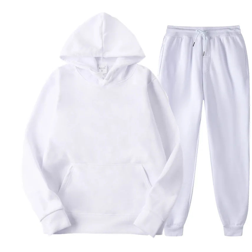 Ensemble jogging unisexe – Hoodie + pantalon casual (plusieurs couleurs)