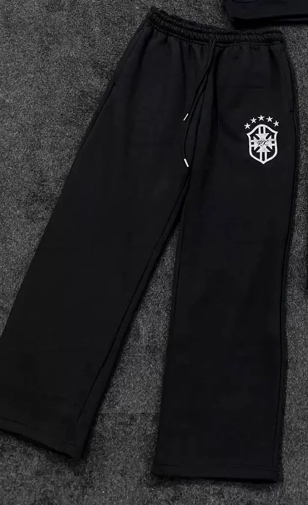 Ensemble hoodie + pantalon unisexe – Style gothique streetwear imprimé