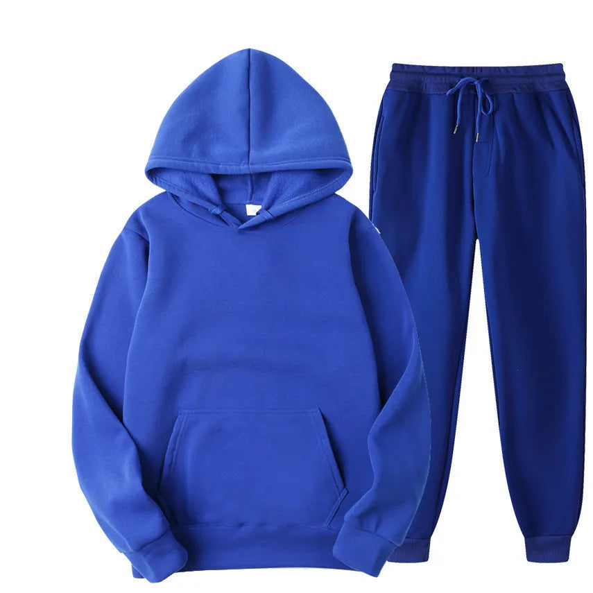 Ensemble jogging unisexe – Hoodie + pantalon casual (plusieurs couleurs)