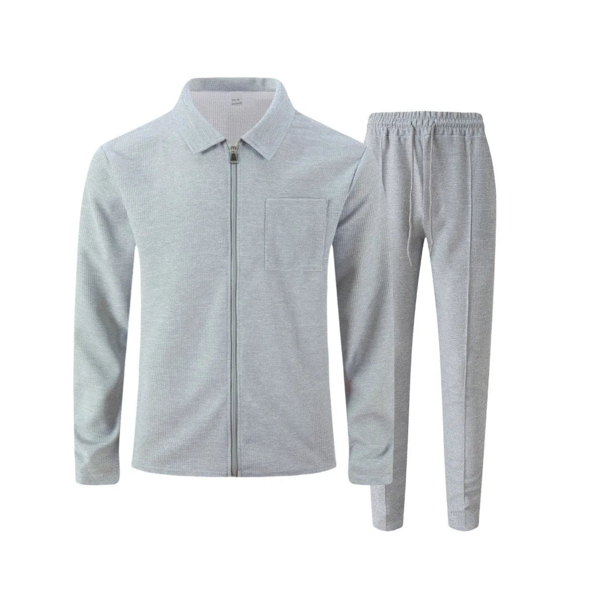 Ensemble homme automne/hiver – Veste zippée et pantalon assorti