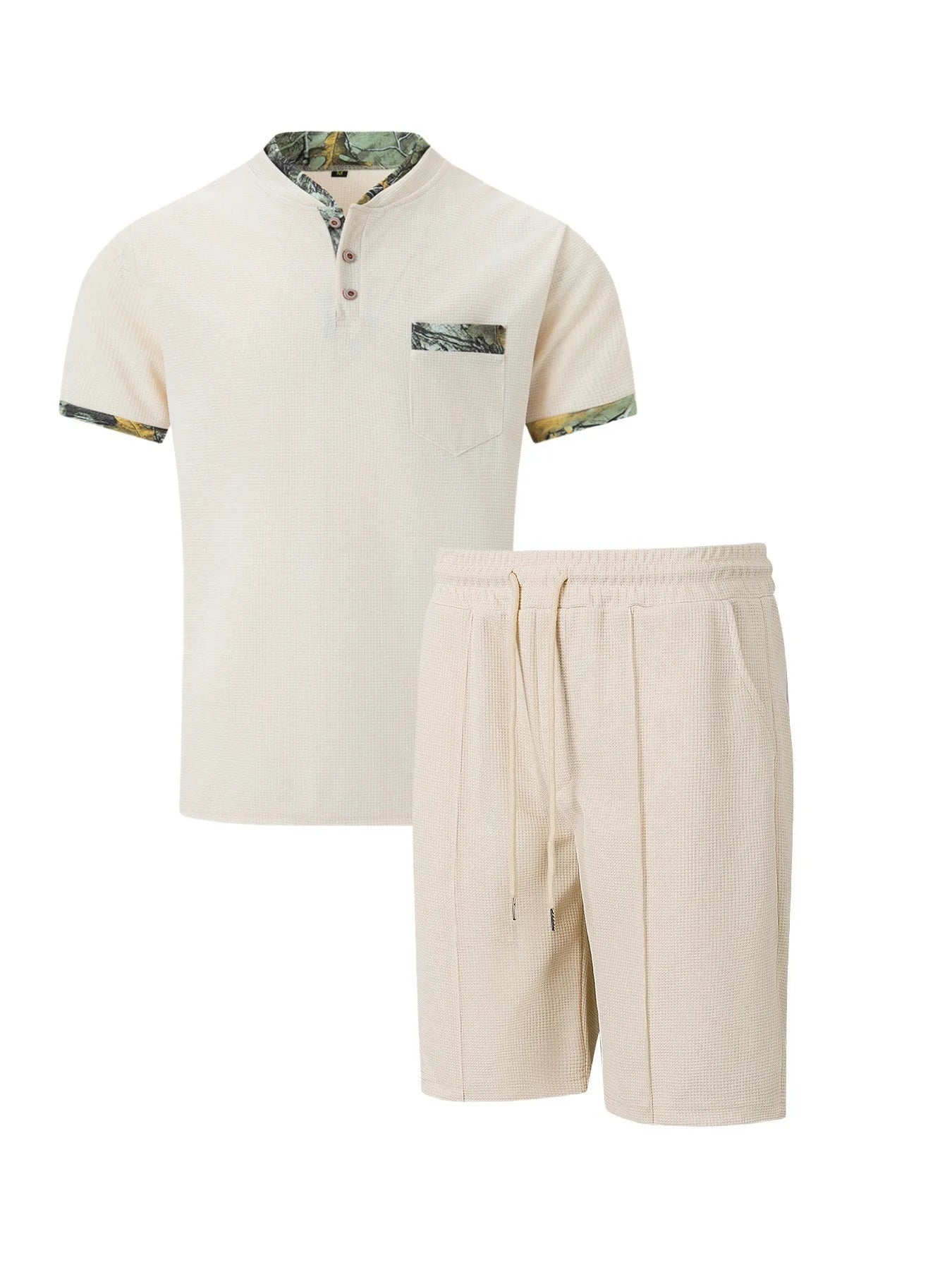 Ensemble homme été – Polo zippé & short casual chic