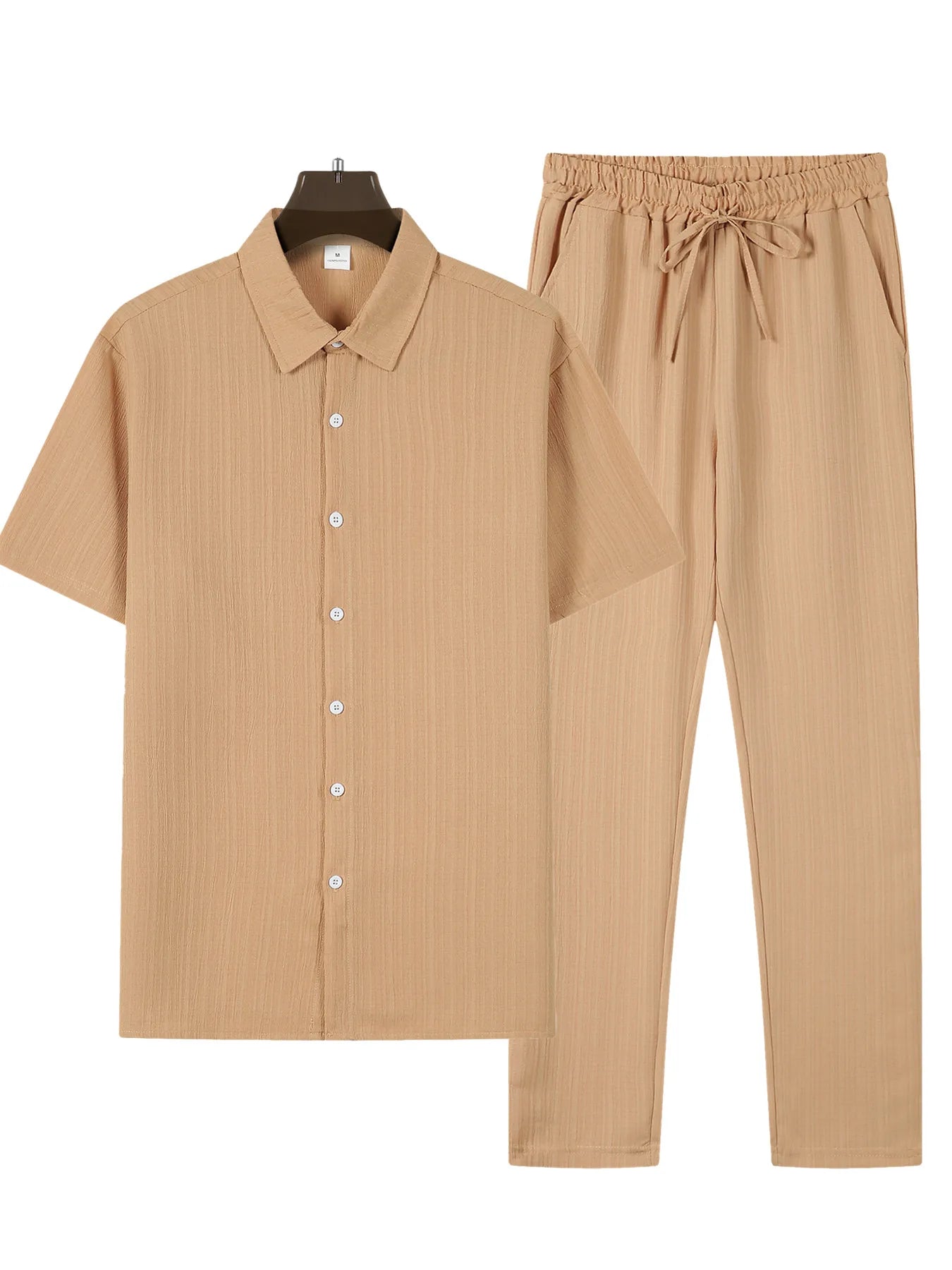 Ensemble homme casual chic – Chemise & pantalon assortis
