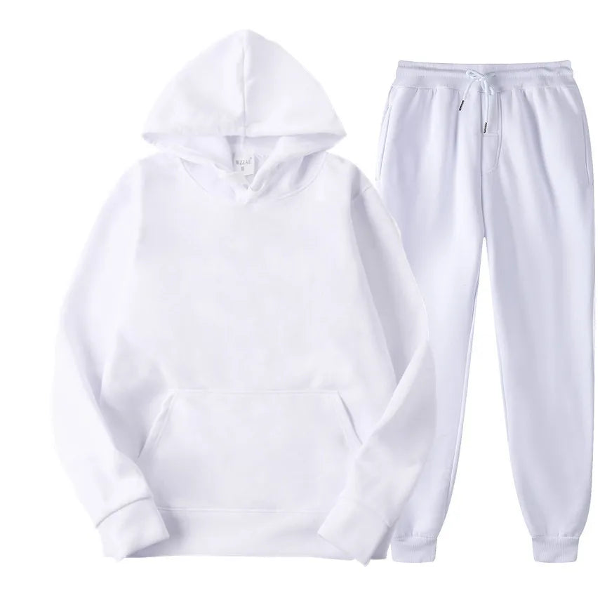 Ensemble jogging unisexe – Hoodie + pantalon casual (plusieurs couleurs)